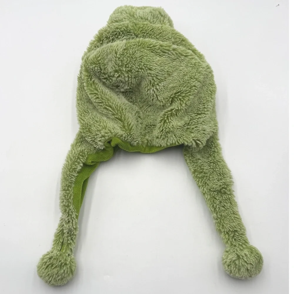 DolliBu Puzzled Green Alligator Crocodile Plush Animal Hat Winter Cap